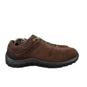Columbia Shoes Mens 8 Hiking Outdoor Casual Sneaker Leather Brown Lace Up Turku